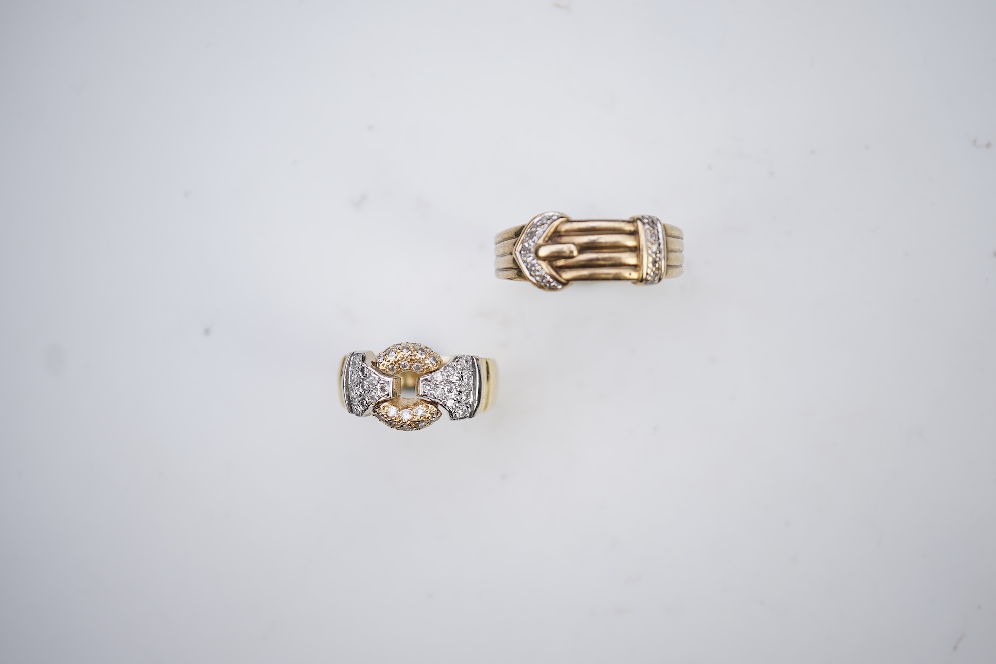 Two diamond rings
